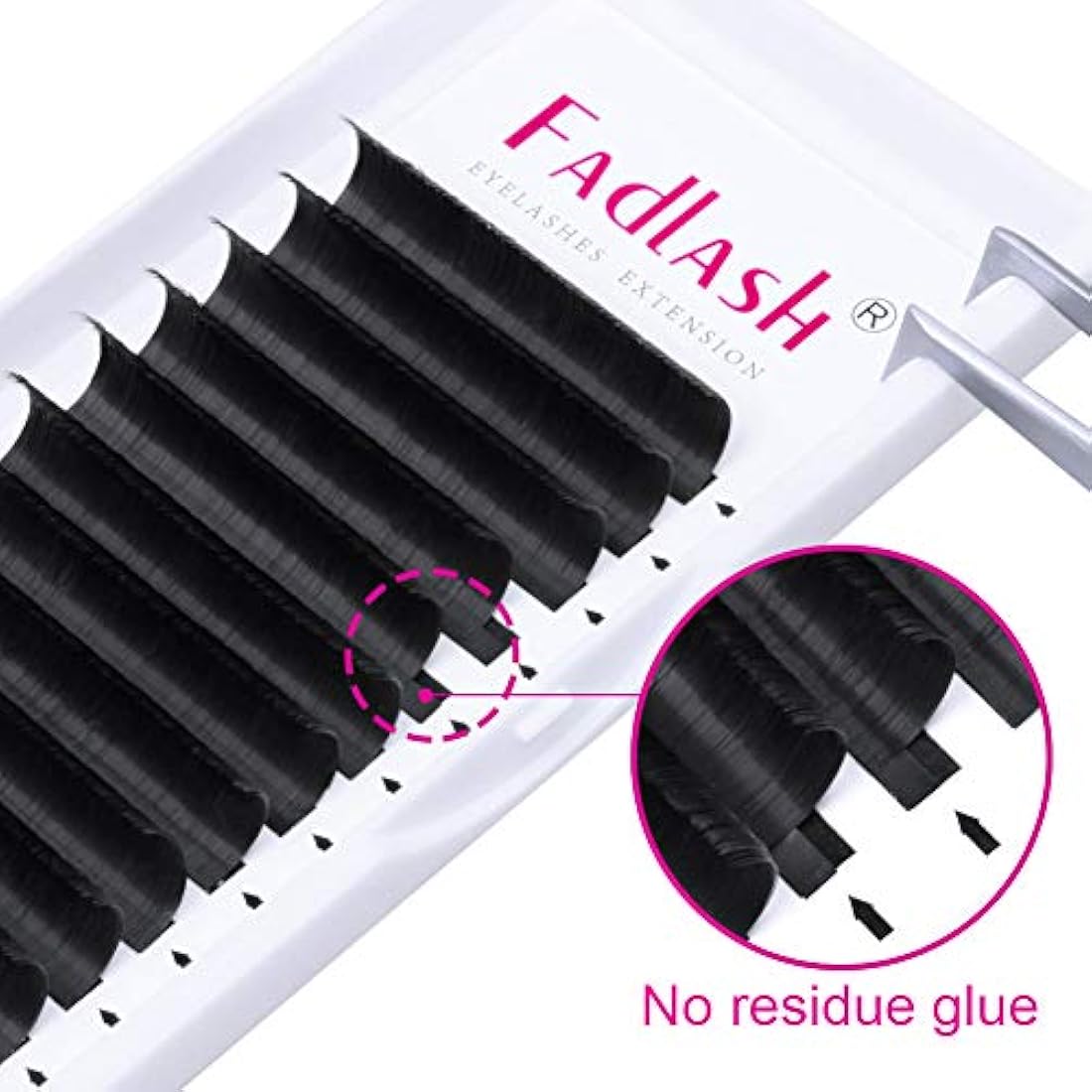 Fadlash Easy Fan Lashes D Curl 0.07 11-12-13mm Mixed Tray Russian Lashes Natural Look Self Fanning Eye Lashes Automatic Blooming Russian Eyelashes Extensions