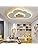 AOEH LED Cloud Lamp Dimmable Kindergarten Ceiling Light with Remote Control, White 26W Wood Children's Ceiling Light for Kids Room, Girls & Boy Bedroom, Nursery, 50cm