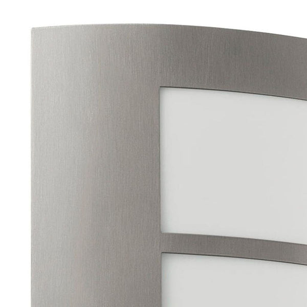 EGLO 88139 E27 Stainless Steel Outdoor Wall Light City
