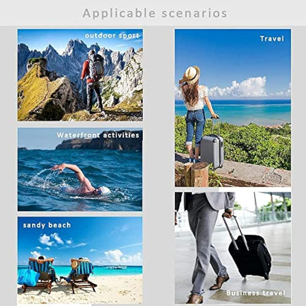 kuou 5Pcs Waterproof Dry Bags, Dry Sack Waterproof Bag Lightweight Snorkeling Drifting Bag Green (1.5L+2.5L+3.5L+4.5L+ 6L)