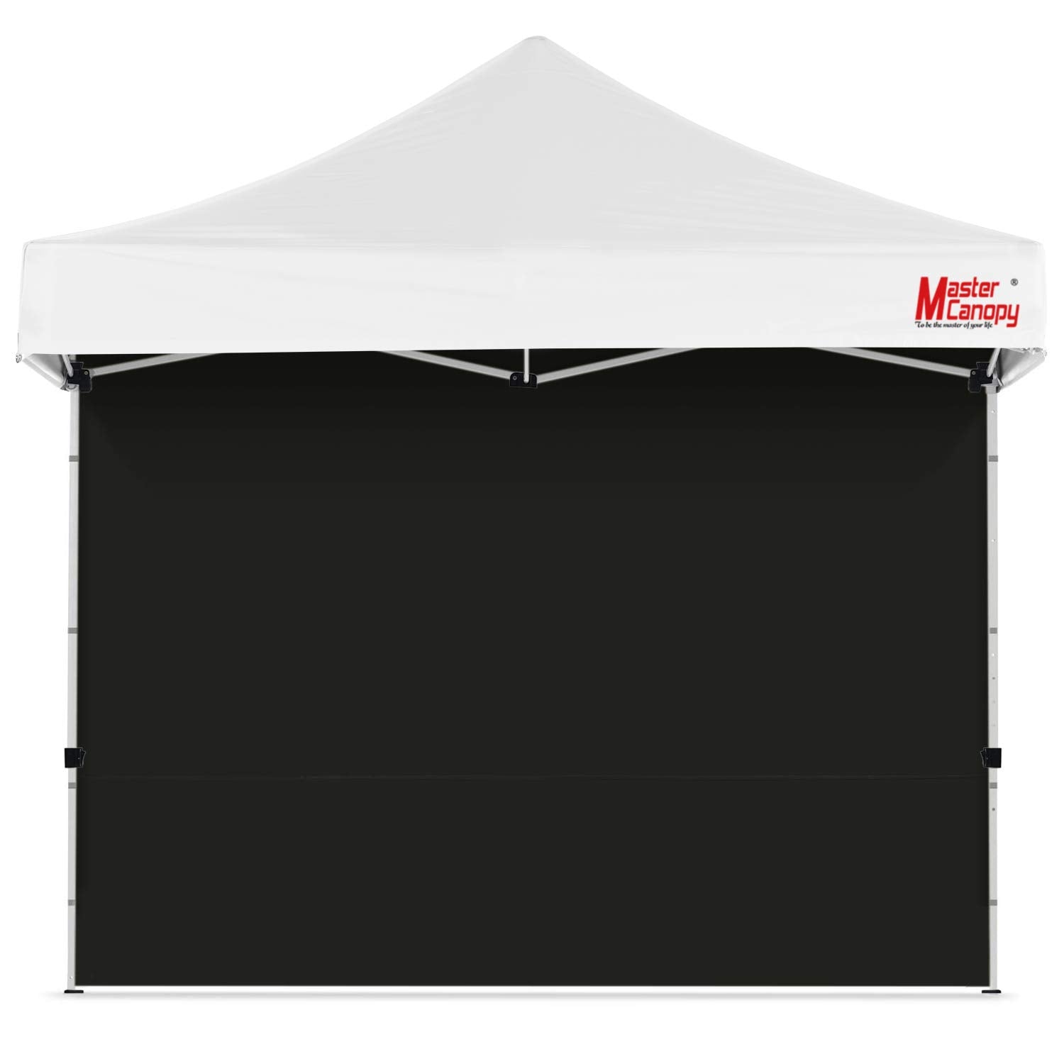 MASTERCANOPY Instant Gazebo Sidewall Panels Sunwall for 3x3M Pop Up Gazebo,1 Piece,Black