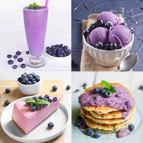 Freeze Dried Wild Blueberry Powder 500g - 100% Natural and Pure Ground Blueberries - Superfood Fruit Powder for Baking, Yoghurt, Smoothie, Cocktails - Dehydrated Freeze Dried Fruit Powder