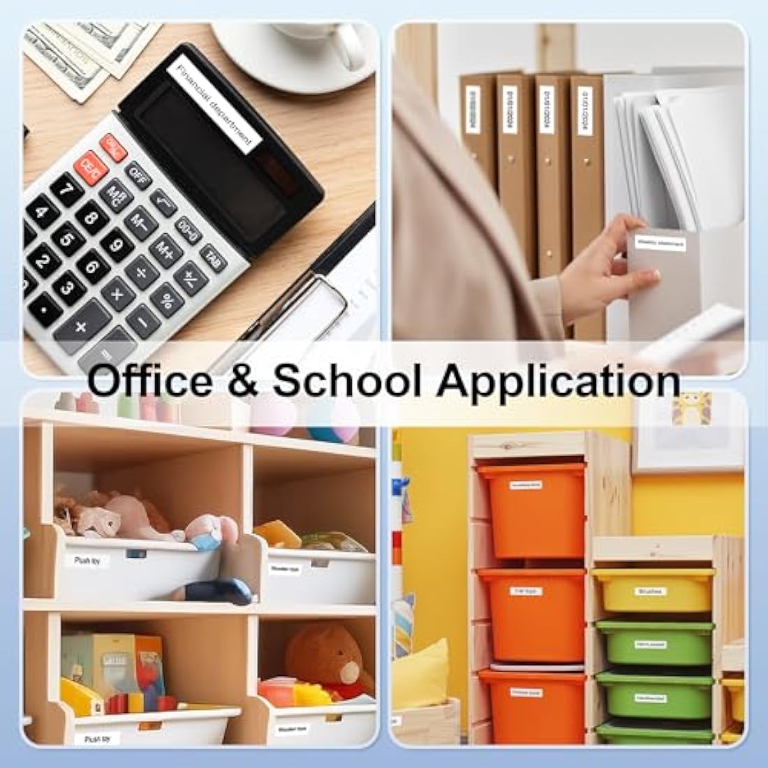 4X MarkField Compatible Plastic Label Tape Replacement for Dymo LetraTag Labels 12 mm x 4 m 91201, Compatible with Dymo LetraTag LT-100H LT-100T LT-110T XR XM 200B QX 50, Black on White