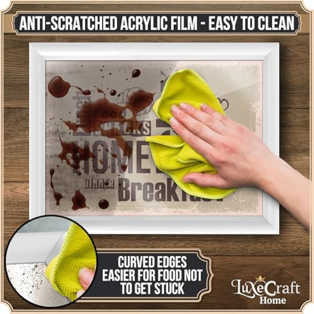 Empire Lap Tray with Bean Bag Cushion – Wooden Soft Padded Lap Tray with Cushion for Eating, Drinking & Laptop – Ideal for Breakfast, Dinner, Snacks & Work – Comfortable, Portable with Sturdy Design