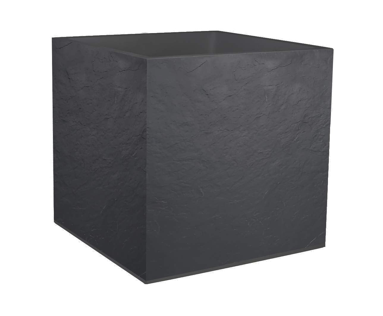 EDA Square Flower Pot, Anthracite Grey, 50 cm