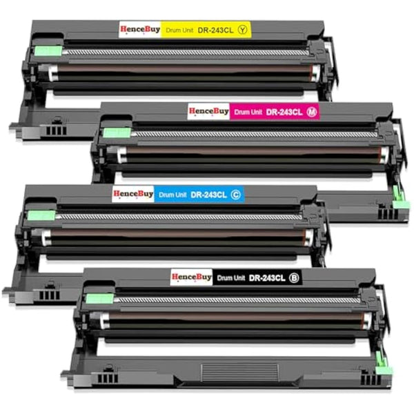 HenceBuy DR-243CL Drum Unit For Brother DR243CL Replacement for DCP-L3550CDW DCP-L3510CDW HL-L3230CDW HL-L3210CW HL-L3270CDW MFC-L3710CW MFC-L3750CDW MFC-L3730CDW L3770CDW (Black Cyan Magenta Yellow)