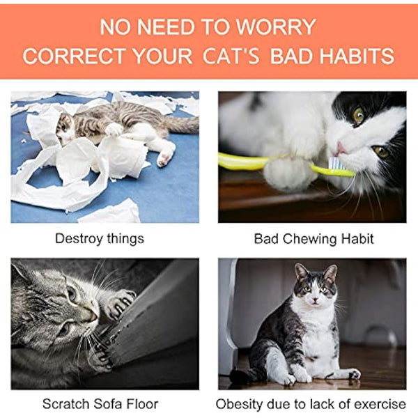 Bojafa Cat Catnip Toys for Indoor Cats: 3-Pack Soft Plush Kitten Toys for Scratching/Playing/Chewing/Teething Indoor