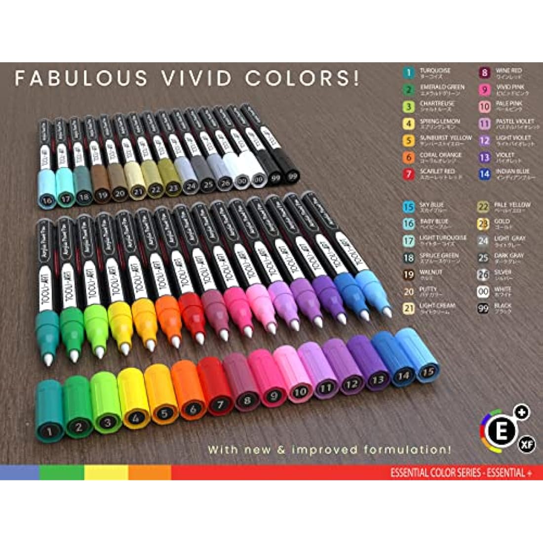 Acrylic Paint Pens Assorted Vibrant Markers for Rock Painting, Canvas, Glass, Mugs, Wood, Fabric, Metal, Ceramics. Non Toxic, Quick Dry, Multi-Surface, Lightfast (EXTRA FINE)