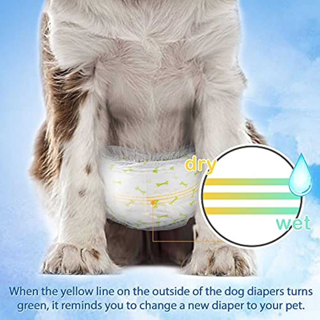 Pet Soft Disposable Dog Puppy Nappies Male - Super Absorbent Male Dog Incontinence Wraps