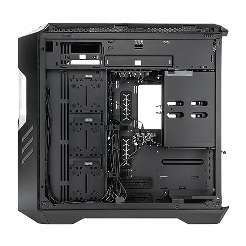 Cooler Master HAF 700 PC Case - Full-Tower, E-ATX Compatible, 5 x Pre-Installed Fans, Rotatable Radiator Bracket, TG Side Panel, Tool-Free Design, ARGB Controller Included