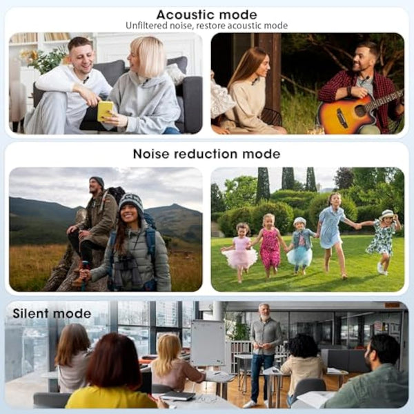 HMKCH Wireless Lavalier Microphone for iPhone - iPad, Android Phone,Computer, Mini Lapel Mic with Noise Reduction and crystal sound for Video Recording, Vlogging, TikTok, YouTube