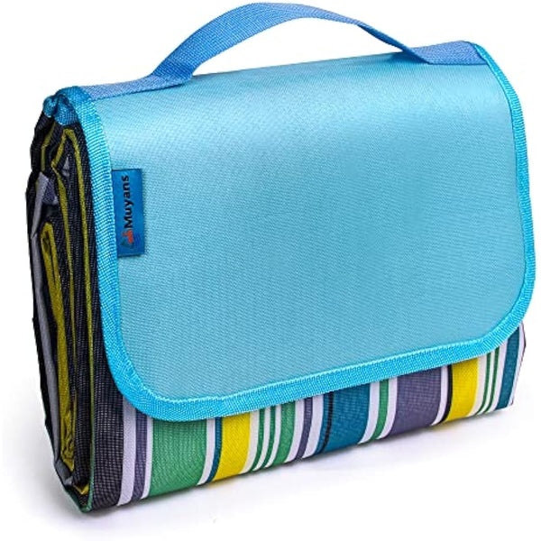 Muyans Extra Large Picnic Blanket 300 x 200 cm, XXL Picnic Blanket Waterproof, Foldable Beach Blanket Washable Picnic Mat with Carry Handle for Garden, Picnic, Beach, Camping