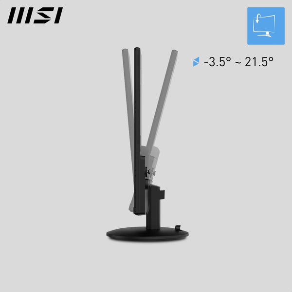 MSI PRO MP273QW E2 27 Inch WQHD Office Monitor - 2560 x 1440 IPS Panel, 100 Hz, Eye-Friendly Screen, Built-in Speakers, Tilt-Adjustable - HDMI 2.0b, DP (1.2a)