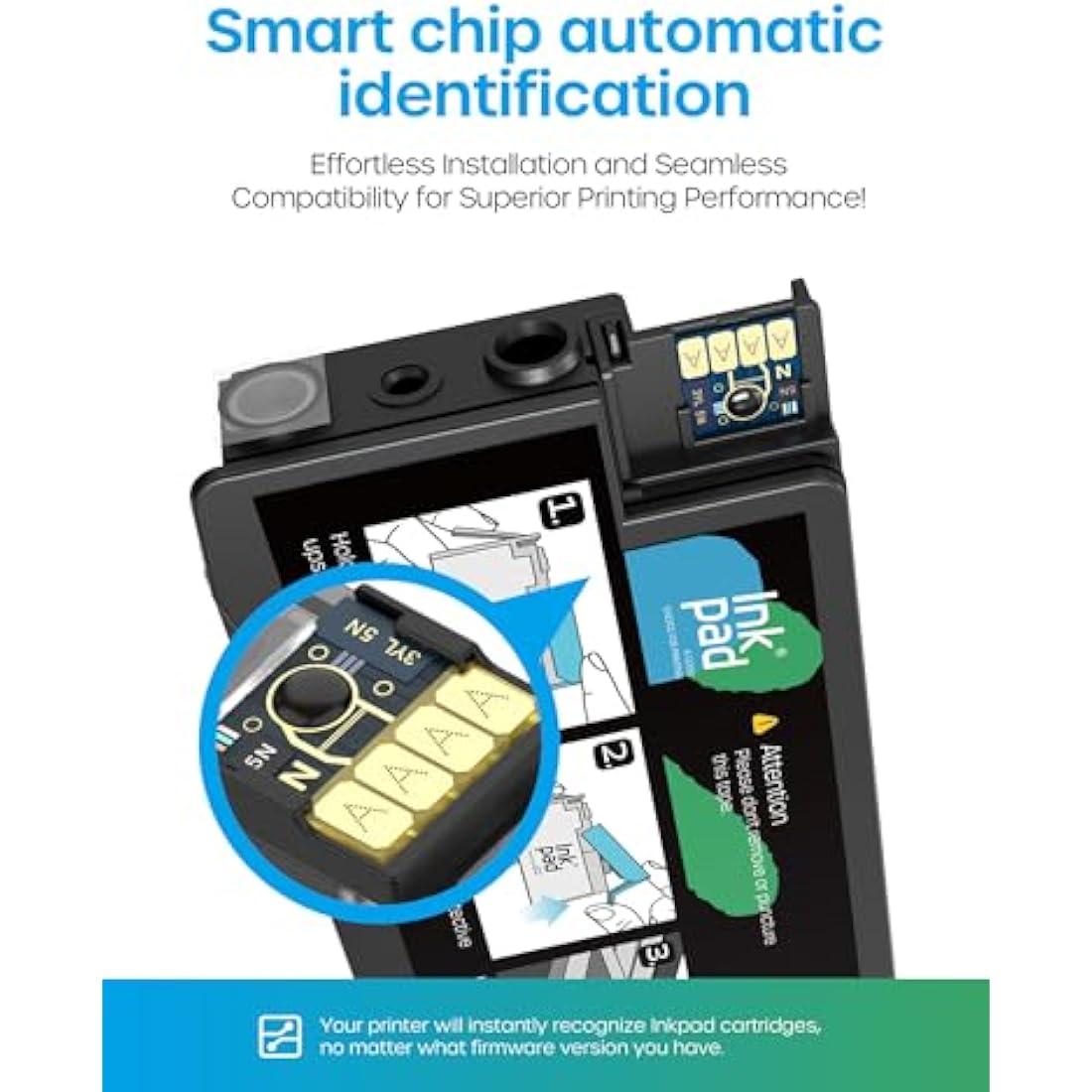 iNKPAD 963XL Ink Cartridges Multipack Compatible with HP 963 963 XL Ink Cartridges for HP Officejet Pro 9010 9016 9019 9018 9013 9020 9015 9012 9022 9014 9025 (4-Pack, Black Cyan Magenta Yellow)