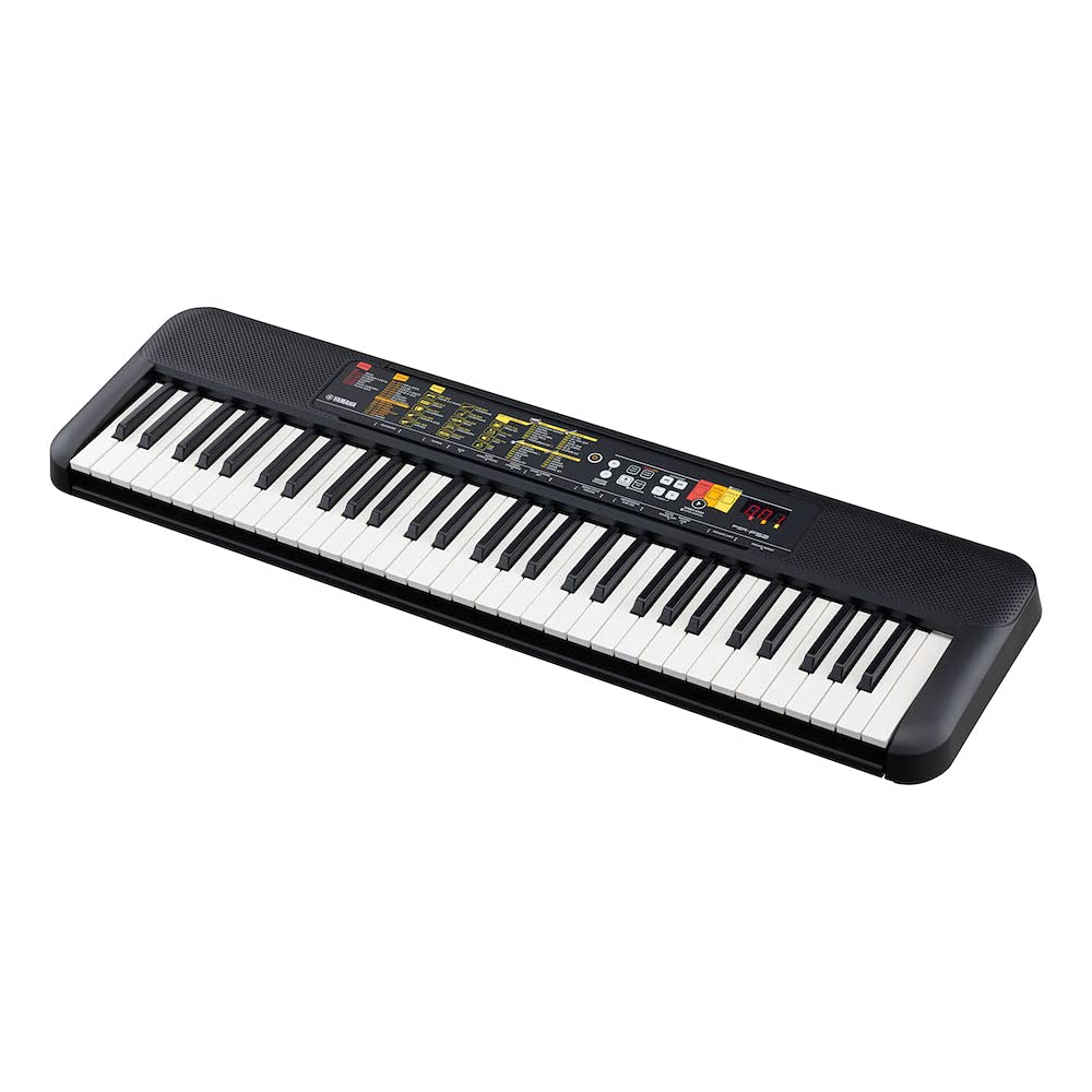 Yamaha PSR-E383 Portable Keyboard for Beginners, 650 Authentic Instrument Voices and Touch-Sensitive Keys with 48-Note Polyphony, Includes 2 Online Lessons with Yamaha Music School Teacher