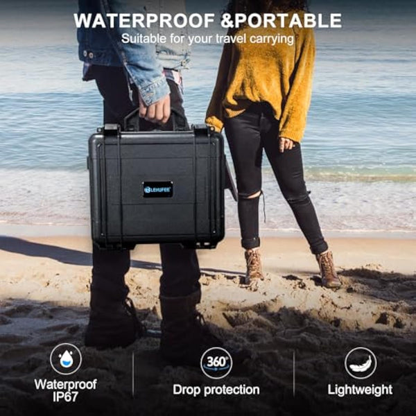 LEKUFEE Waterproof Hard Case for DJI Mini 4 Pro,DJI Mini 3 Pro,Mini 3 Drone,DJI RC 2/RC N2/N1,DJI Goggles 3(NOT for Goggles N3)/2/Integra,DJI RC Motion 2/3 and Accessories(Case Only)