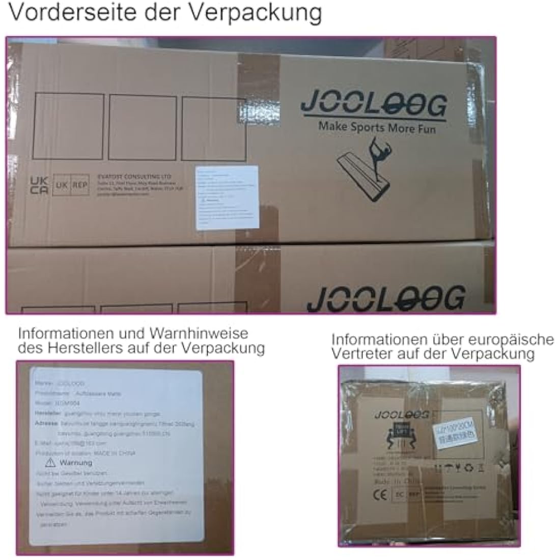 JOOLOOG Premium Air Tumbling Gymnastics Mat 2M 3M 4M 5M 6M Inflatable Air Tumble Mat for Kids Gymnastics Thick 10cm/20cm with 650W Electric Air Pump