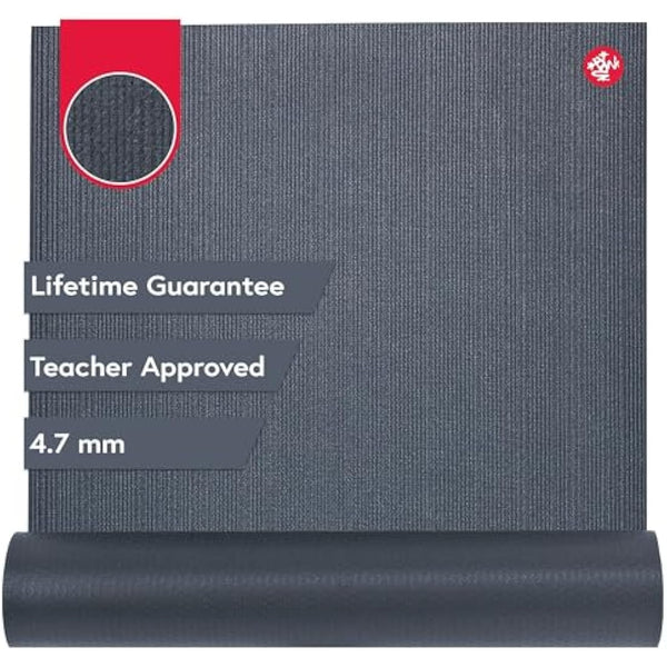 Manduka PROlite Yoga Mat - 1 Teacher Recommended, Grippy Textured 6mm ultra-dense, Hot Yoga Workout, Studio at Home Pilates