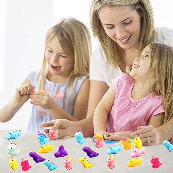 30P Mini Dinosaur Mochi Squishy Toys,Mochi Squishy Toys for Party Bags,Small Kawaii Soft Fidget Toy Party Bag Fillers for Kids Boys Dinosaur Party Favors Birthday Gifts,Christmas Surprise Filler Gift