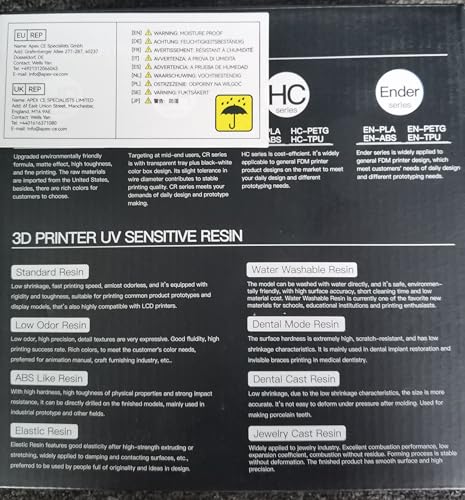 Creality CR-PETG PLA Filament 1.75mm 3D Printing Filament 4 KG, Excellent Toughness High Precision, Odorless Non-Toxic Moistureproof, 1kg(2.2lbs) Glossy for 3D Printer (Black+White+Red+Blue)*1KG