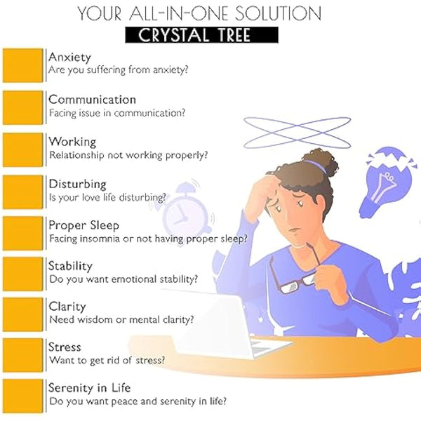 Amethyst Gemstone Tree of Life, Feng Shui Tree, Wealth & Prosperity Good Luck Tree, Ornament Sculpture, Gifts for Women, Crystal Tree, Healing Gemstones, Spiritual Mystical Gift, Gifts For Women