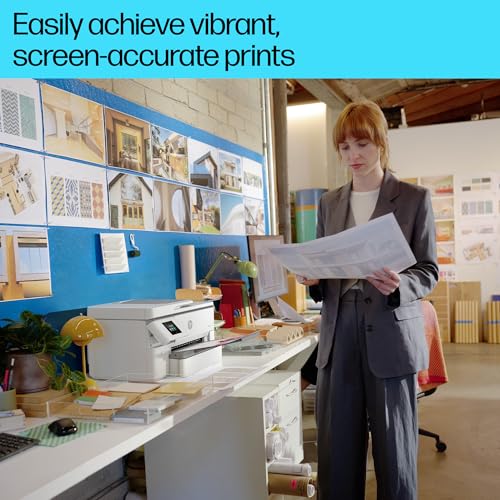 HP OfficeJet Pro 9720e Wide Format All-in-One Printer | Colour | Printer for Small Office | Wireless | Print, Scan, ADF | Up To A3 | 3 Months Instant Ink Included | Easy Setup | Up To 3 Years Warranty