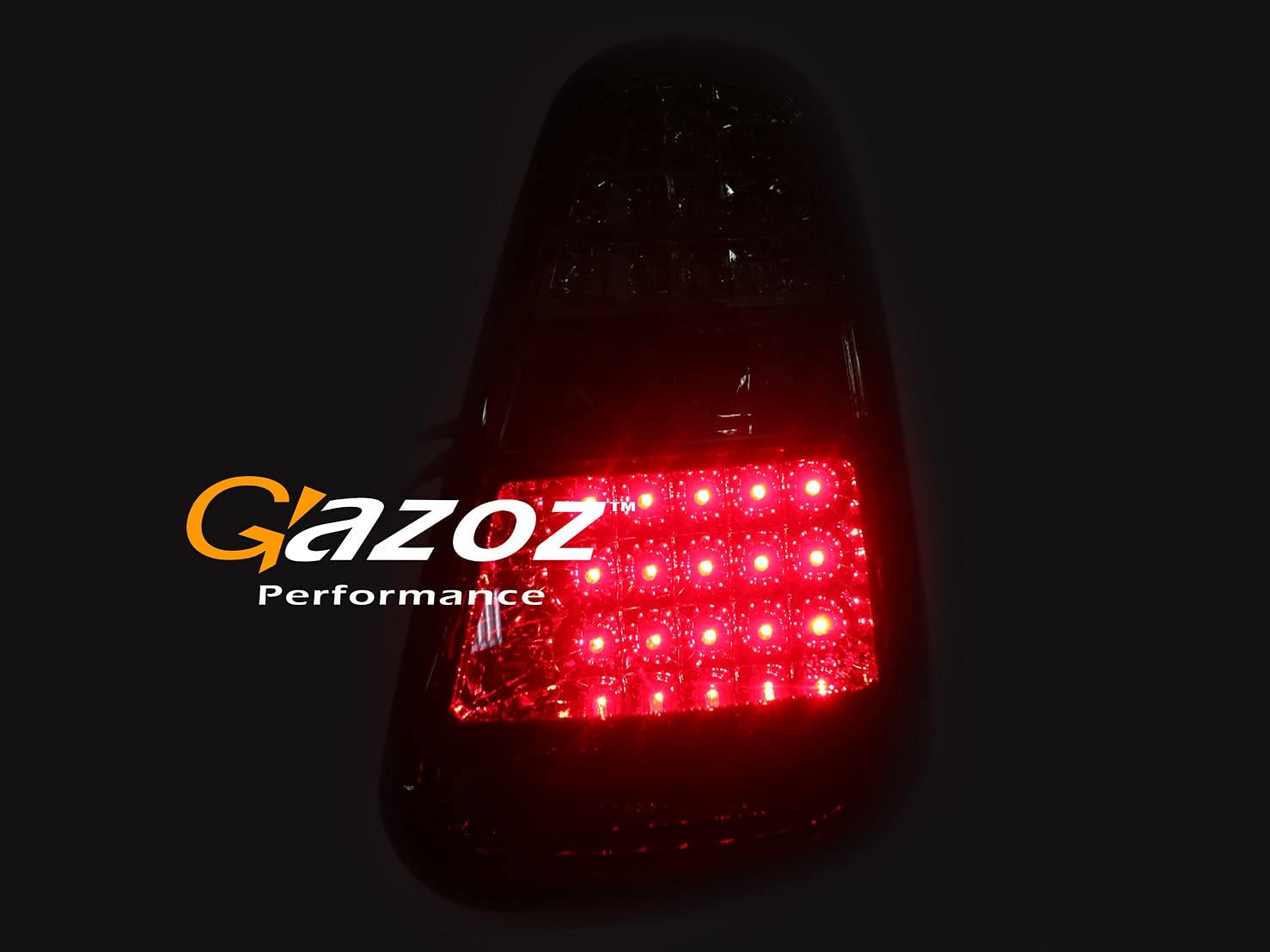 GAZOZ PERFORMANCE LED Tail Lights Rear Lamps W reverse compatible with 04-08 Cooper R50 R52 R53 - Smoked