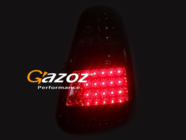 GAZOZ PERFORMANCE LED Tail Lights Rear Lamps W reverse compatible with 04-08 Cooper R50 R52 R53 - Smoked