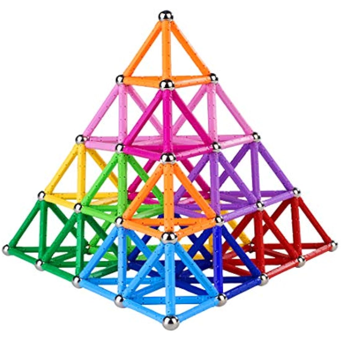 310 Pieces Magnetic Building Blocks, Magnetic Educational Stacking Toy Set for Children and Adults, Non-Toxic Building Toy, 3D Puzzle with Storage Bag