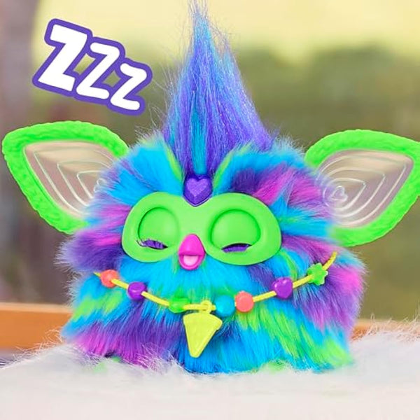 Hasbro Furby Galaxy Glow in the Dark Interactive Plush Toy Spanish Version