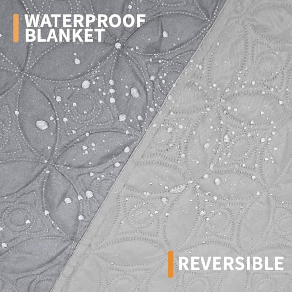 PICK FOR LIFE Waterproof Dog Blanket For Bed, 172×208cm Dog Blankets Washable Soft Reversible Puppy Blankets Anti Scratches Dirty for Bed Sofa Furniture