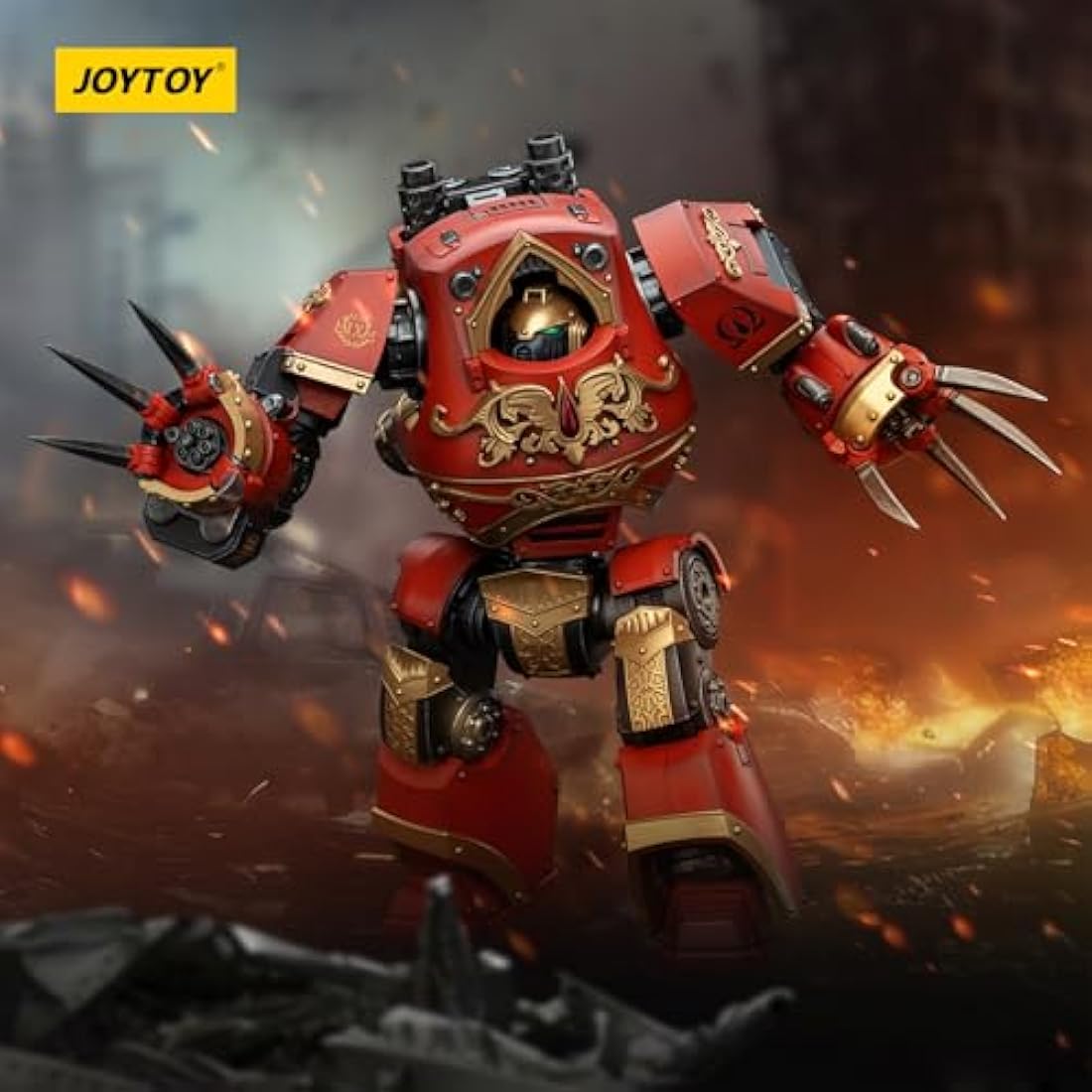 JOYTOY Warhammer 40k Blood Angels, 1/18 Blood Angels Contemptor-Incaendius Dreadnought Action Figure Collect Model