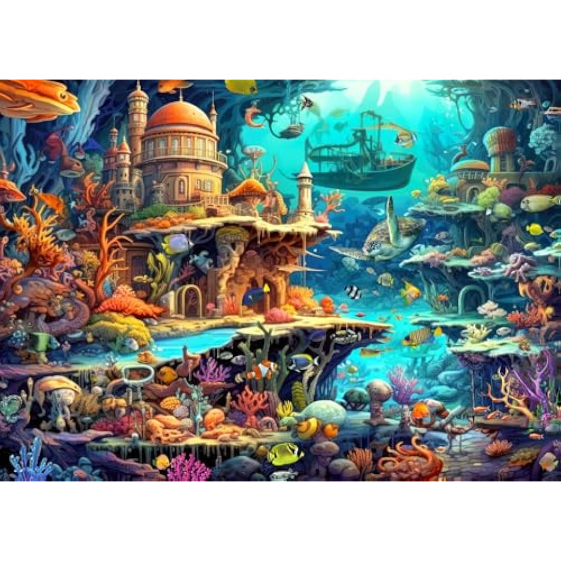 Jigsaw Puzzles 1000 Pieces for Adults jigsaw puzzles for adults 1000 Piece Puzzle Educational Games Home Decoration Puzzle Whimsical Seabed