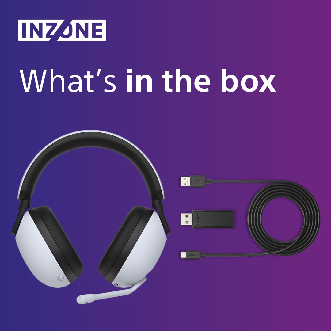 Sony INZONE H3 Wired Gaming Headset – PC/PS5, 360 Spatial Sound for Gaming, Lightweight 299g Design, Flip-to-Mute Boom Microphone, USB Audio Box for Custom EQ – Black