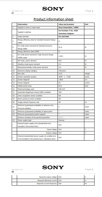 Sony BRAVIA, KD-65X75WL, 65 Inch, LED, Smart TV, 4K HDR, Google TV, ECO PACK, BRAVIA CORE, Narrow Bezel Design