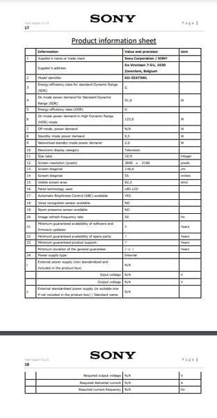 Sony BRAVIA, KD-65X75WL, 65 Inch, LED, Smart TV, 4K HDR, Google TV, ECO PACK, BRAVIA CORE, Narrow Bezel Design