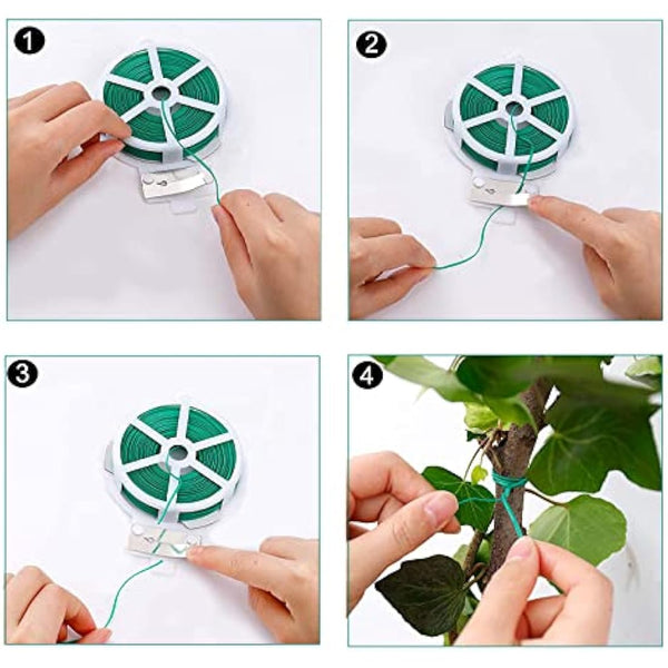 Ivy Artificial Garland Pack of 12 Green Fake Ivy Plants Ivy Vine for Garden Wedding Party Wall Decoration (2.2 m, with 12 Pieces Plant Clips, 30 m Cable Ties)