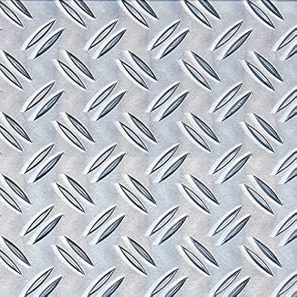 Alberts 466725 Structured Sheet | Ripple Embossing | Aluminium Natural | 300 x 1000 x 1.5 mm