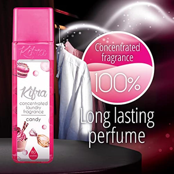 KIFRA CANDY Concentrated Laundry Fragrance 200ml 80 Washing Cycles