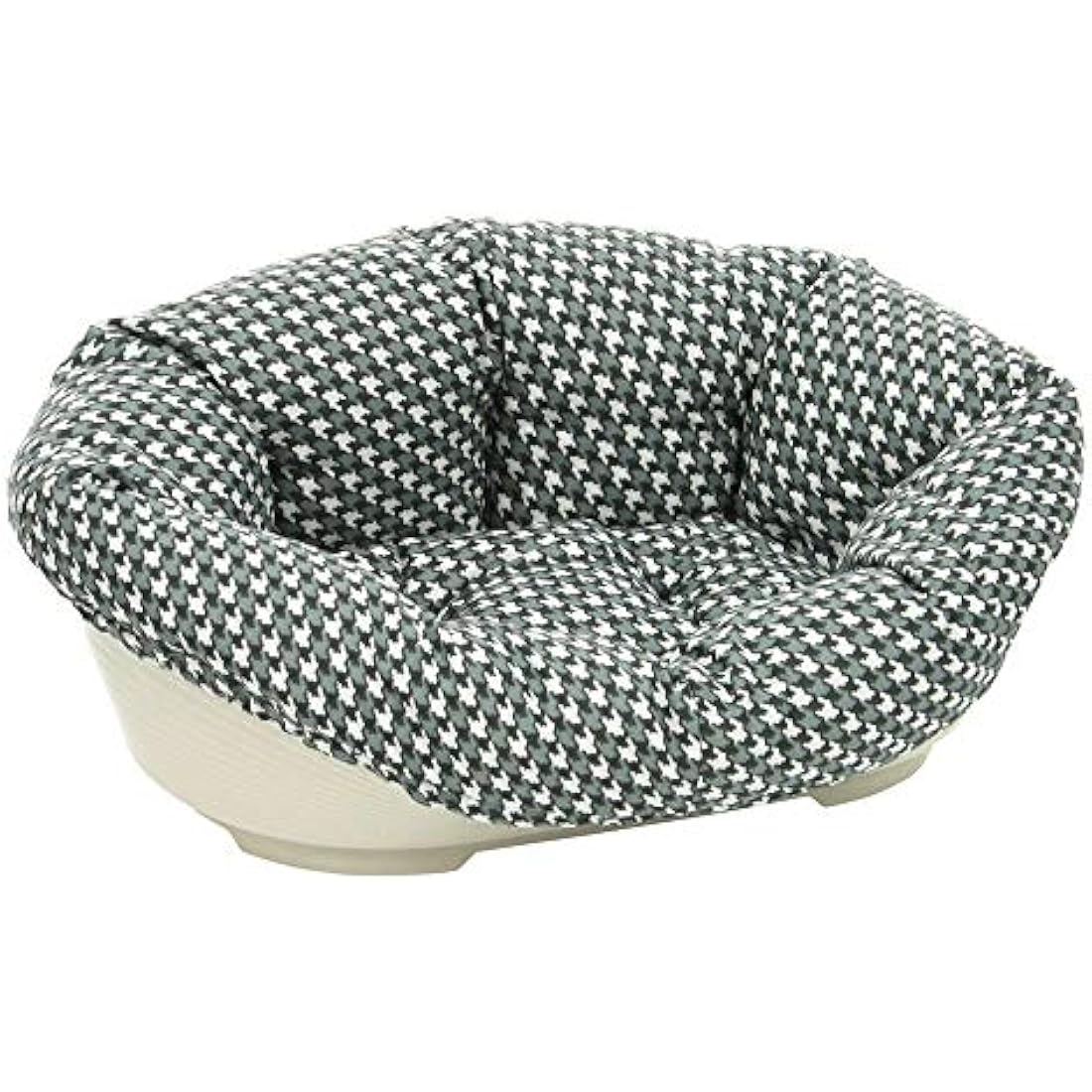 Ferplast Cushion for dog and cat bed SOFA' CUSHION 8 Padded spare cover for pet bed, Soft cotton washable, Adjustable with elastic cord, 85 x 62 x h 28,5 cm Brown