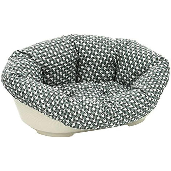 Ferplast Cushion for dog and cat bed SOFA' CUSHION 8 Padded spare cover for pet bed, Soft cotton washable, Adjustable with elastic cord, 85 x 62 x h 28,5 cm Brown