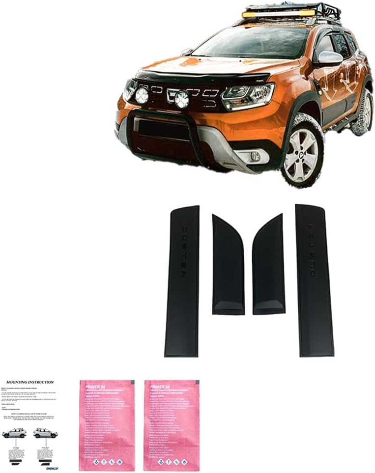 Oneway Body Cladding compatible with Dacia Duster II 2018-2024 - Matt black