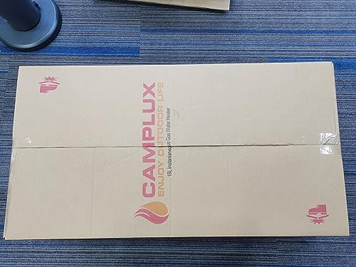 CAMPLUX Gas Water Heater 20 litres, Instant LPG Water Heater for Garden Shower, RV, Tiny House, ECO/Full Mode, BW Series BW528B