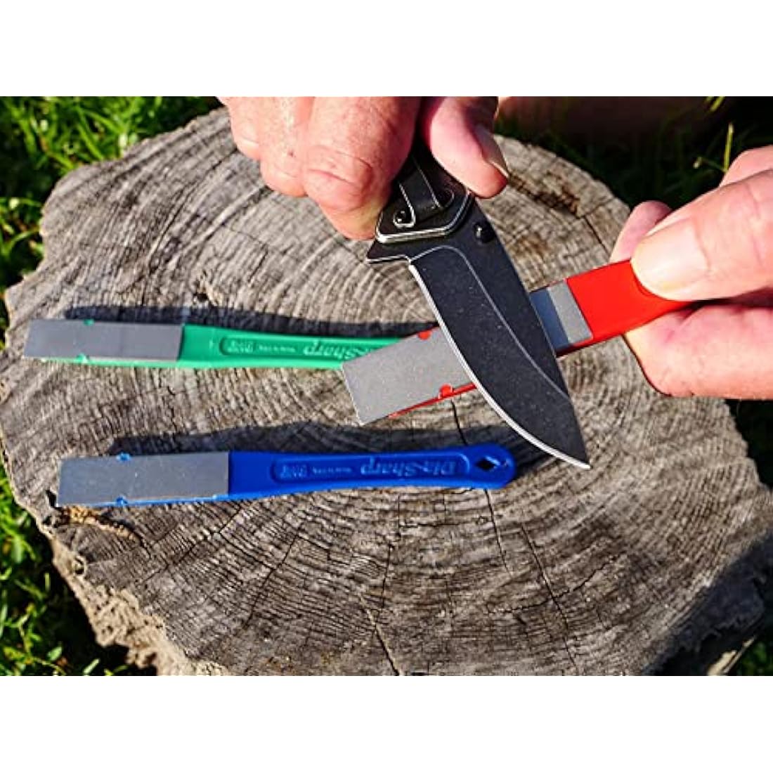 DMT D2K 2.5-Inch Dia-Sharp Diamond Mini-Hone Kit of C/F/E - Multi-Colour