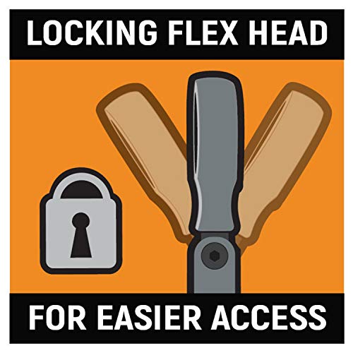 GearWrench 85698 12 Piece XL Locking Flex-Head Ratcheting Combination Wrench Set Metric, Silver