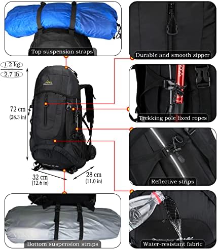 Doshwin 70L Backpack Trekking Camping Travel Hiking Large Rucksack for Men Women