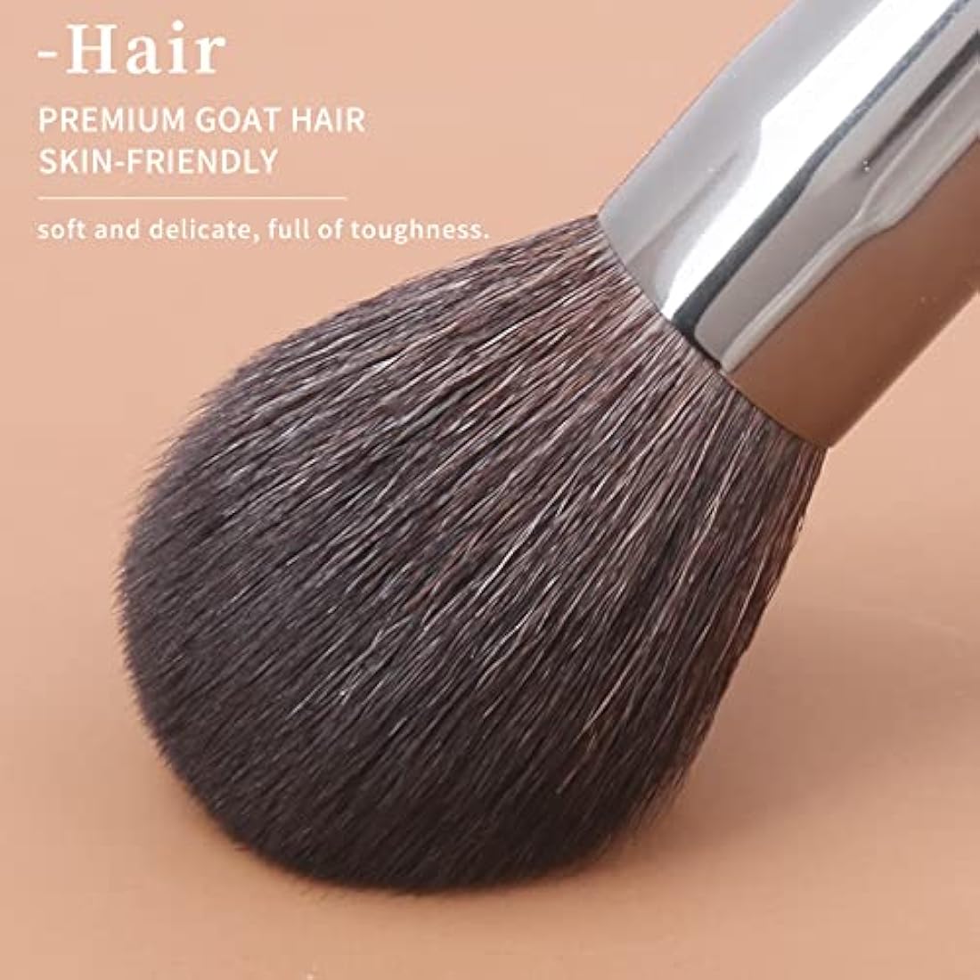 ENZO KEN Deluxe Natural Goat Hair Makeup Brush Set with Case, Makeup Brushes Set Professional, 24 Cosmetic Brushes, Wooden Makeup Brushes, Natural Bristle Makeup Brush.