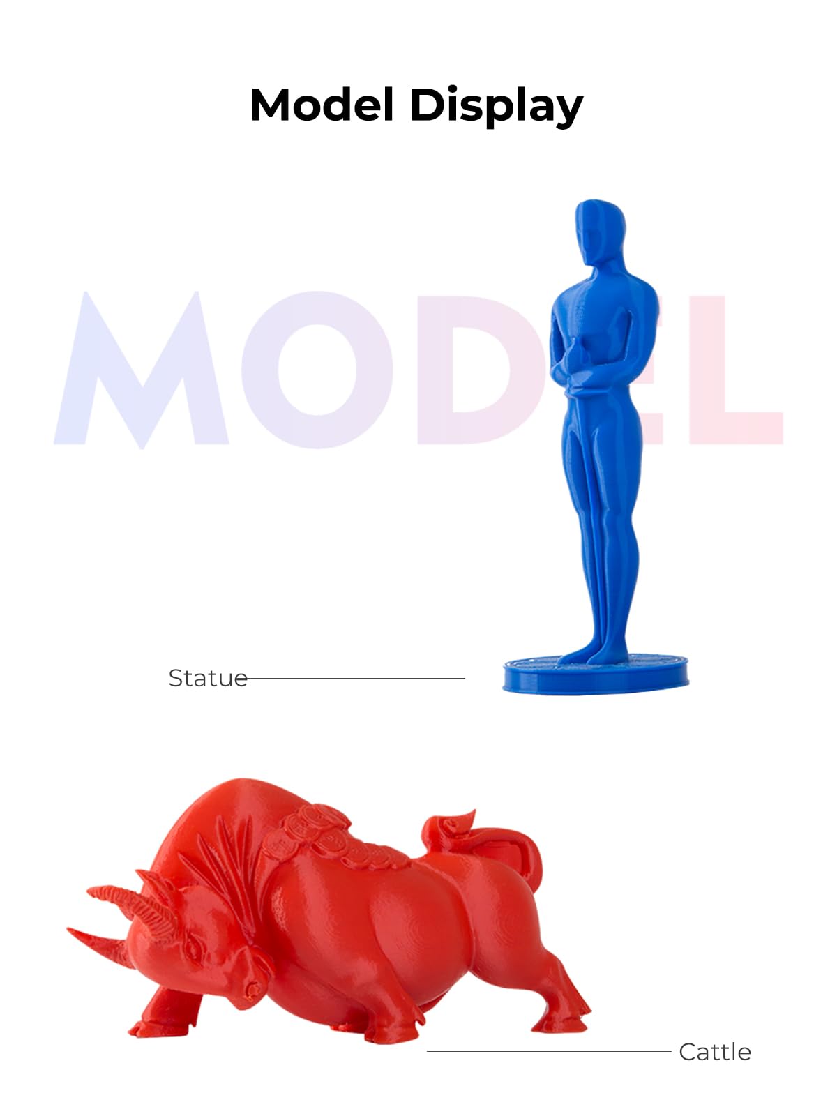 Creality CR-PETG PLA Filament 1.75mm 3D Printing Filament 4 KG, Excellent Toughness High Precision, Odorless Non-Toxic Moistureproof, 1kg(2.2lbs) Glossy for 3D Printer (Black+White+Red+Blue)*1KG