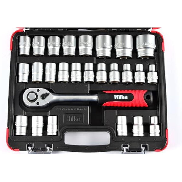 Hilka 01123202 32pce 1/2-inch Drive Socket Set
