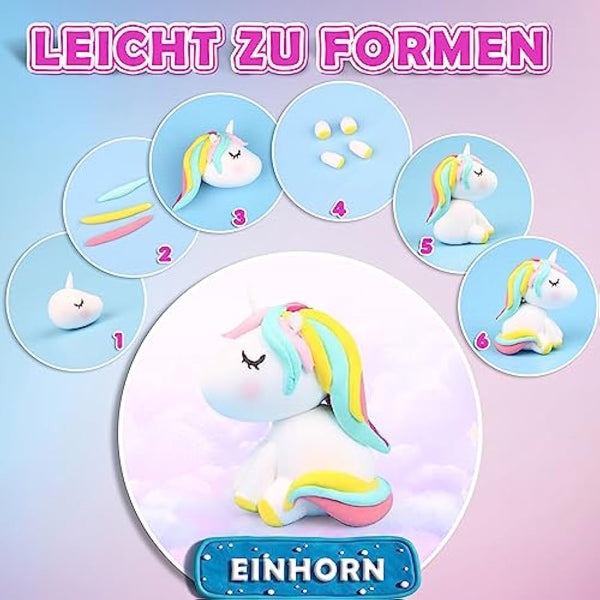 Air Dry Clay 42 Colours, Modelling Clay for Kids, DIY Molding Magic Clay for with Tools, Soft & Ultra Light, Toys Gifts for Age 3 4 5 6 7 8+ Years Old Boys Girls Kids